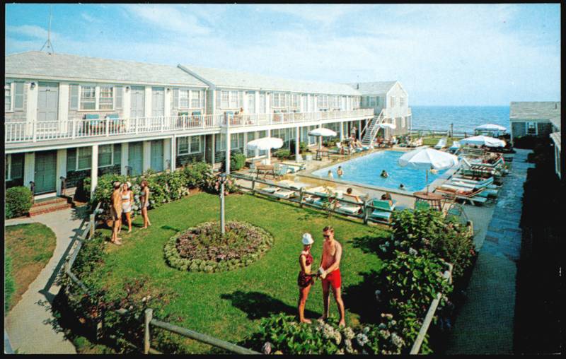 The Colony Beach Motel Swimming Pool & Ocean View Dennis Port Massachusetts