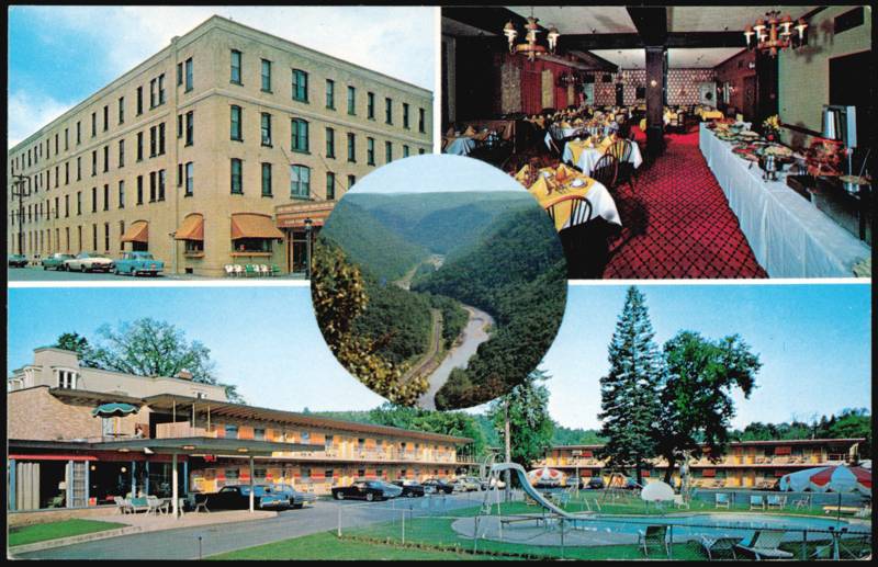 Penn-Wells Motor Inn, Dining Room & Grand Canyon Wellsboro Pennsylvania