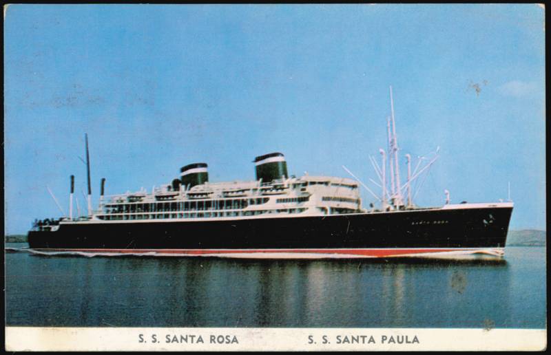 Grace Line S.S. Santa Rosa & S.S. Santa Paula Ships