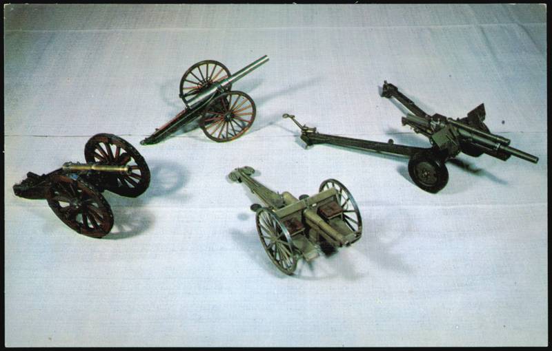 West Point Museum Model Cannons Stages of US Artillery New York