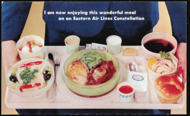 Eastern Air Lines Constellation In-Flight Meal Tray