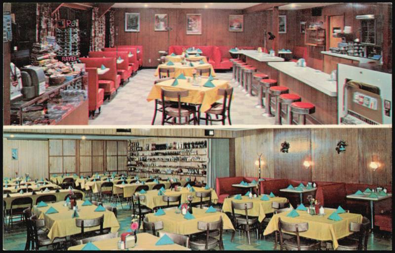 Rainbow Cafe Dining Rooms & Counter Interior Chamberlain South Dakota