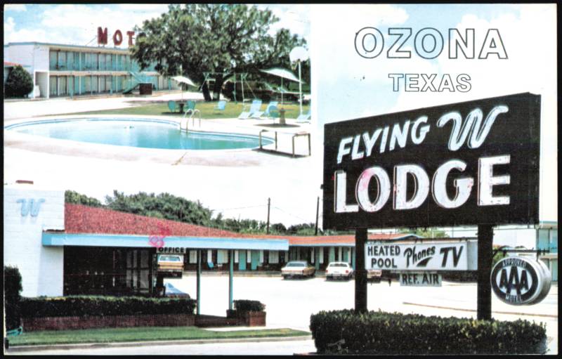 Flying W Lodge Motel and Swimming Pool Ozona Texas