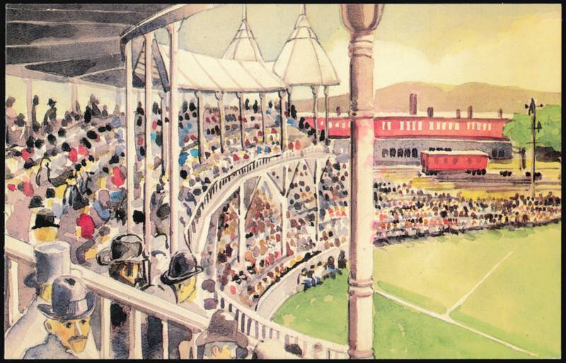 South End Grounds The Grand Pavilion Baseball Ballpark Boston Massachusetts