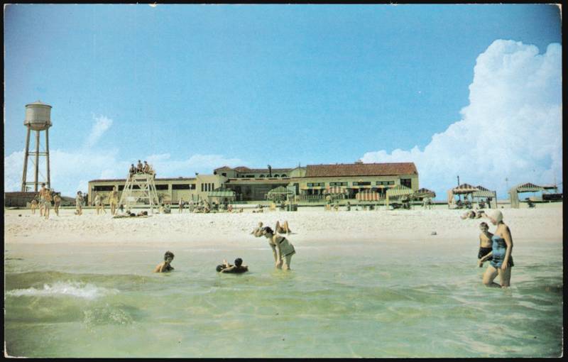 Pensacola Beach and Beach Casino on Gulf of Mexico Florida