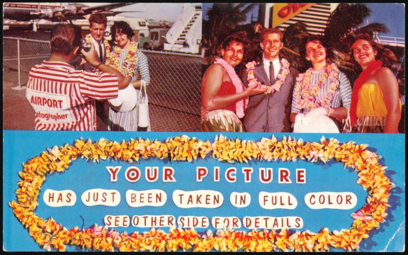 Airport Photographer Lei Greeting & Camera Shop Promo Hawaii