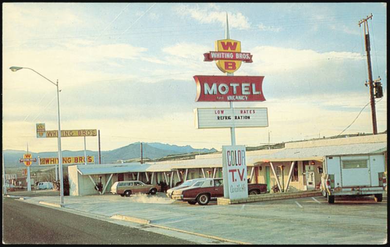 Whiting Bros. Motel with Classic Neon Signs Kingman Arizona
