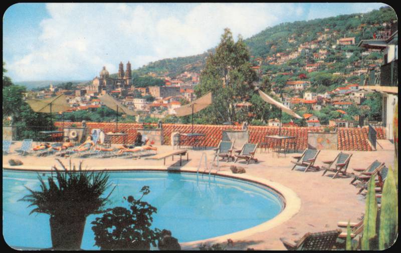 Hotel de la Borda Pool & Panoramic View of Taxco Mexico