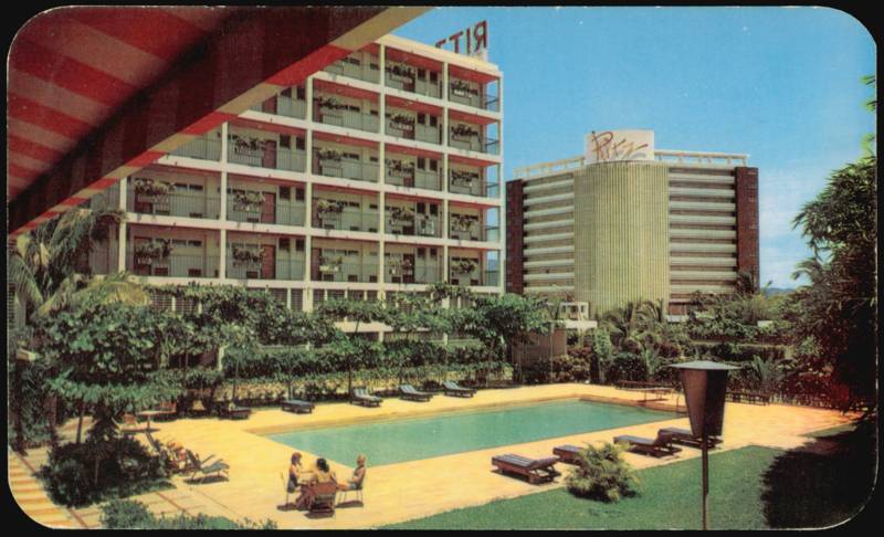 Ritz Two Sister First Class Hotels Swimming Pool Acapulco Mexico