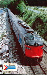 Amtrak Coast Starlight Passenger Train Locomotive 418 Postcard