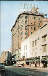 Hotel Manger and Clinton Ave. Looking North Postcard