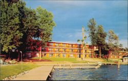 Campbell's Lodge on Lake Chelan Waterfront Postcard