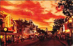 Disneyland at Night Postcard