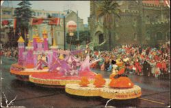 1955 Tournament of Roses Helms Bakeries Disneyland Float Postcard