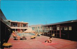 Caravan Motel Pool & Therapeutic Hot Spring Postcard