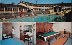 Villa Motel Heated Pool, Room & Game Room Postcard