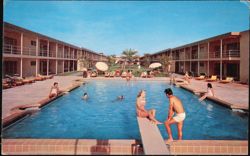 The Desert Ranch Resort Swimming Pool & Courtyard Postcard