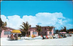 Buccaneer Hotel Court, Treasure Island Beach Postcard