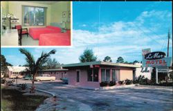 Le Mar Motel & Ceramic Gift Shop, Tamiami Trail Postcard