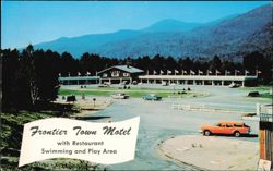 Frontier Town Motel, Restaurant, Swimming and Play Area Postcard