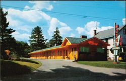 Denton's Motel and Office Lounge on Saranac Avenue Postcard