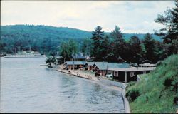 Mt. Washington Passing Sandy Point Beach, Lake Winnipesaukee Postcard