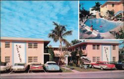 Birch Belmar Apartments & Swimming Pool Postcard
