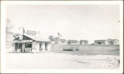 Breezy Acres Motel and Hamburgs Stand Postcard