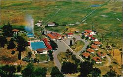Pacheteau's Original Calistoga Hot Springs Aerial View Postcard
