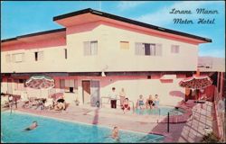 Lorane Manor Motor Hotel Swimming & Therapeutic Pool Postcard