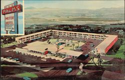 Palms Motor Hotel on U.S. Highways 70-80 West Postcard