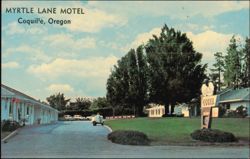 Myrtle Lane Motel, 787 N. Central Blvd. Postcard