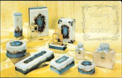 "Paris" de Coty Perfume & Cosmetics with Price List Postcard