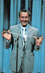 Bandleader Lawrence Welk with Baton, Country Club Village Postcard