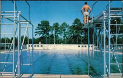 Airmen's Pool, Keesler Air Force Base Postcard