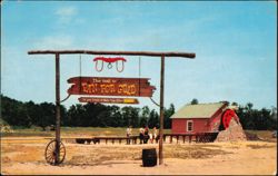 Frontier Town Old Grist-Mill Pan for Gold Trail Postcard
