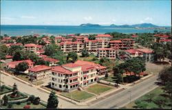 View of City and Pacific Ocean from Hotel El Panama Postcard