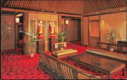 Ming's Cantonese Restaurant Waiting Room and Lobby Postcard