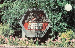 Mission Springs Conference Center Entrance Sign Postcard