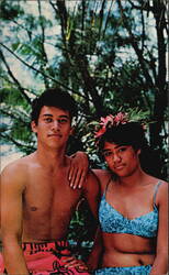 Rarotongan Portrait of Youth Postcard