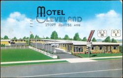 Motel Cleveland, 17027 Euclid Avenue, US 20 & US 6 Postcard
