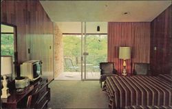 Pennyrile Forest State Park, New Lodge Modern Bedroom Postcard