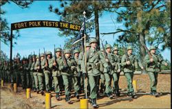 Fort Polk Tests The Best Marching Trainees Postcard