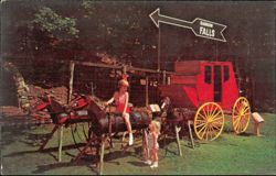Stagecoach at Moon Valley Park Western Pioneer Town Postcard