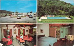 Hanser's Motor Inn, The Motel with the View Postcard