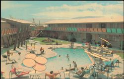 Bermuda Inn Reducing Resort Swimming Pool Courtyard Postcard