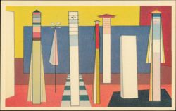 Attilio Salemme: Inquisition (1952), Whitney Museum Postcard