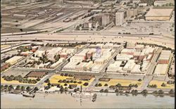 New Old Sacramento Aerial Rendering Crocker-Citizens Bank Postcard