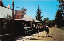 Hitching Post Main Entrance, Jack & Jill Ranch Postcard