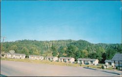 Soco Valley Motor Court Cabins along Highway 19 Postcard